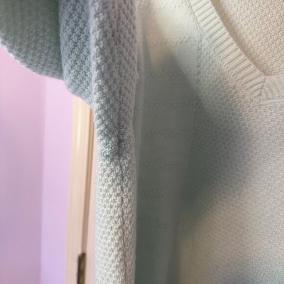 Torrid Mint Green V-Neck Midi Pullover Sweater Size 2 Plus Cozy Casual Chic - Picture 8 of 9